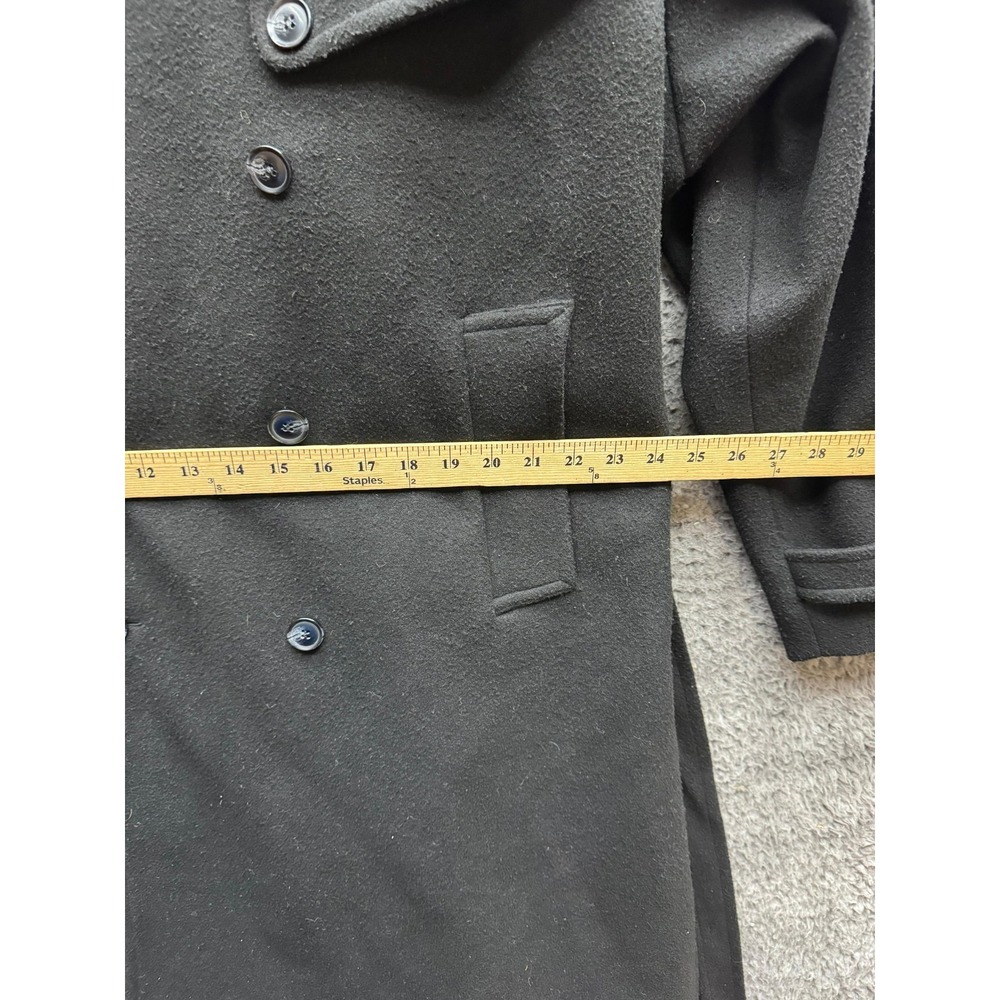 The Frankie Shop Double-Breasted Belted Trench Coat Black Womens Size L/XL - Picture 13 of 16